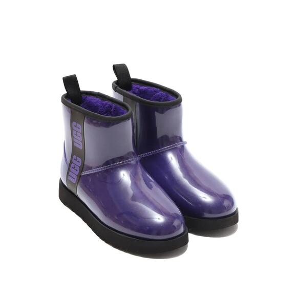 NEW UGG Classic Clear Mini Boots Purple 1113190 Women's Size 7 Waterproof - Picture 2 of 7